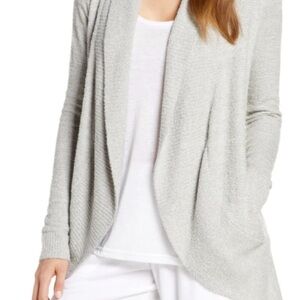 Barefoot Dreams CozyChic Lite Island Wrap Open Front Sweater Cardigan XS/S